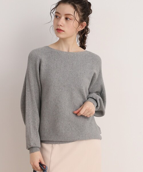 DRESKIP（ドレスキップ）の「◆心きらめく【洗える】リブドルマンニット（ニット/セーター・レディース・グリーン/グレー/ブラック/オフホワイト/ピンク系・00）」の19枚目の写真