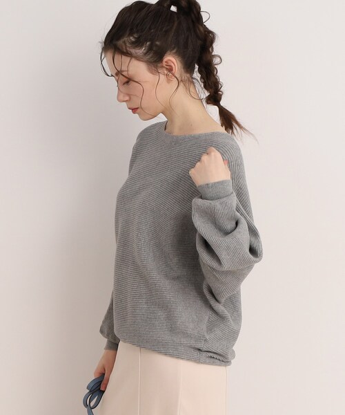 DRESKIP（ドレスキップ）の「◆心きらめく【洗える】リブドルマンニット（ニット/セーター・レディース・グリーン/グレー/ブラック/オフホワイト/ピンク系・00）」の20枚目の写真