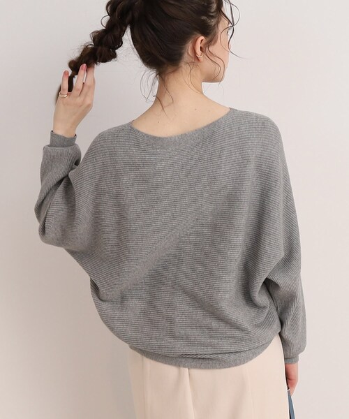 DRESKIP（ドレスキップ）の「◆心きらめく【洗える】リブドルマンニット（ニット/セーター・レディース・グリーン/グレー/ブラック/オフホワイト/ピンク系・00）」の21枚目の写真