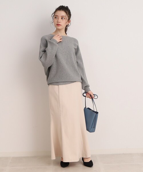 DRESKIP（ドレスキップ）の「◆心きらめく【洗える】リブドルマンニット（ニット/セーター・レディース・グリーン/グレー/ブラック/オフホワイト/ピンク系・00）」の22枚目の写真