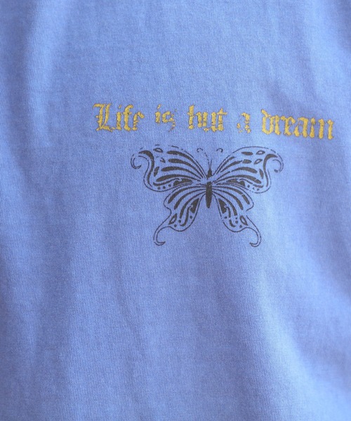 8(eight)(エイト)の「フェイクレイヤードロングTシャツ(Tシャツ/カットソー・メンズ・パープル/キャメル/スミクロ・MEDIUM/LARGE)」の5枚目の写真