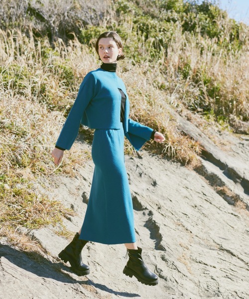 Happy John（ハッピージョン）の「track sole boots/トラックソールブーツ（ブーツ・レディース・ブラック・SMALL/MEDIUM/LARGE）」の4枚目の写真