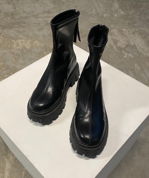 Happy John（ハッピージョン）の「track sole boots/トラックソールブーツ（ブーツ・レディース・ブラック・SMALL/MEDIUM/LARGE）」の12枚目の写真