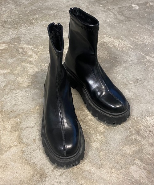 Happy John（ハッピージョン）の「track sole boots/トラックソールブーツ（ブーツ・レディース・ブラック・SMALL/MEDIUM/LARGE）」の10枚目の写真