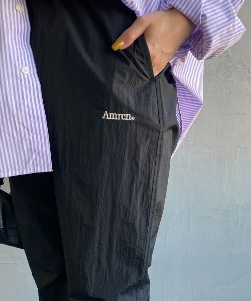 AMERICANA（アメリカーナ）の「[Americana×JEANS FACTORY/アメリカーナ×ジーンズファクトリー] 別注 ナイロンイージーパンツ（その他パンツ・レディース・ブラック/グリーン/ピンク・S/M）」の14枚目の写真