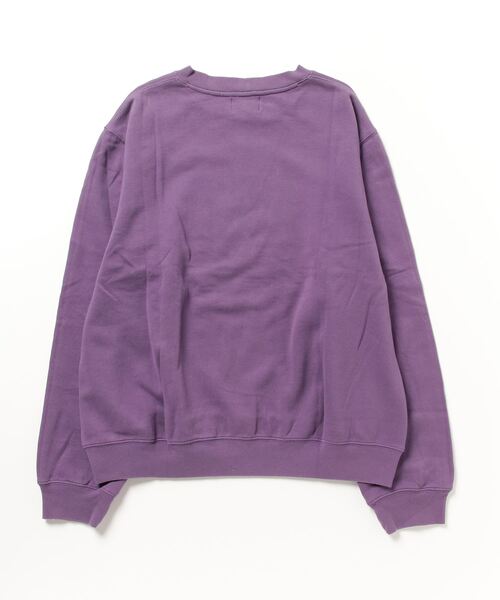 STUSSY(ステューシー)の「STUSSY/ステューシー Flip Crew Fleece (Wmns) クルーネックフリーススウェット(スウェット・レディース・パープル/ライトグレー・L/M)」の11枚目の写真