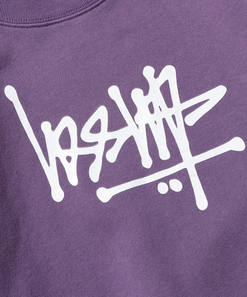 STUSSY(ステューシー)の「STUSSY/ステューシー Flip Crew Fleece (Wmns) クルーネックフリーススウェット(スウェット・レディース・パープル/ライトグレー・L/M)」の5枚目の写真