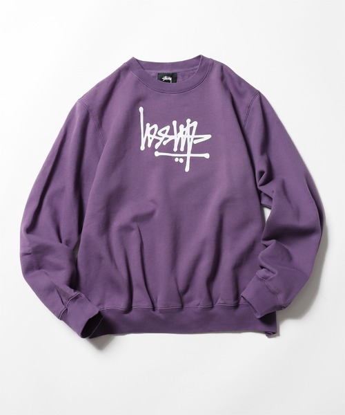 STUSSY(ステューシー)の「STUSSY/ステューシー Flip Crew Fleece (Wmns) クルーネックフリーススウェット(スウェット・レディース・パープル/ライトグレー・L/M)」の9枚目の写真