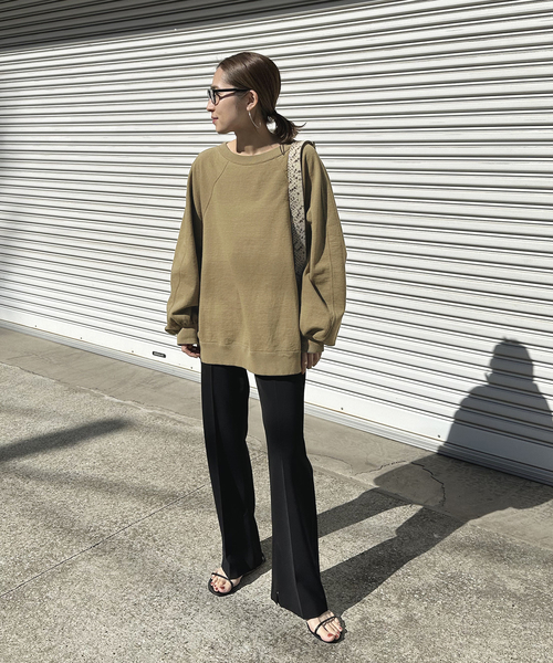 FRAMeWORK（フレームワーク）の「ネップボリュームスリーブプルオーバー（Tシャツ/カットソー・レディース・アイボリー/ピンク/カーキ・FREE）」の12枚目の写真