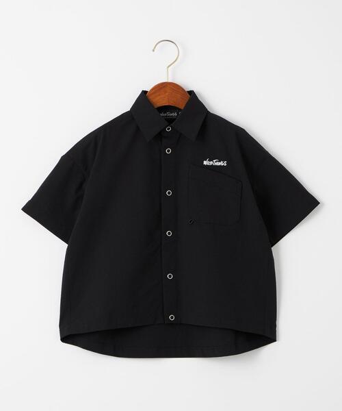 WILD THINGS(ワイルドシングス)の「【別注】<WILD THINGS>TJ EX WT ショートスリーブ シャツ 110-130cm(シャツ/ブラウス・キッズ・ダークグレー/ブラウン・S(120-130cm)/XS(110-120cm))」の2枚目の写真