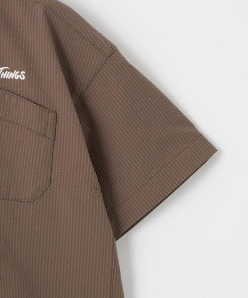 WILD THINGS(ワイルドシングス)の「【別注】<WILD THINGS>TJ EX WT ショートスリーブ シャツ 110-130cm(シャツ/ブラウス・キッズ・ダークグレー/ブラウン・S(120-130cm)/XS(110-120cm))」の5枚目の写真