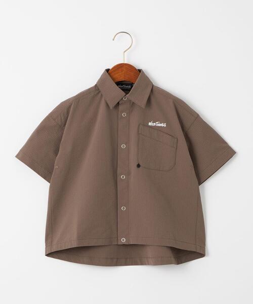 WILD THINGS(ワイルドシングス)の「【別注】<WILD THINGS>TJ EX WT ショートスリーブ シャツ 110-130cm(シャツ/ブラウス・キッズ・ダークグレー/ブラウン・S(120-130cm)/XS(110-120cm))」の16枚目の写真
