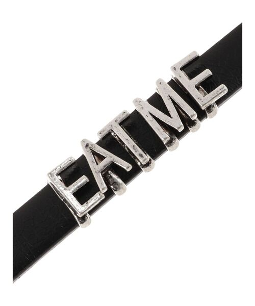 EATME(イートミー)の「EATMEロゴフェイクレザーチョーカー(チョーカー・レディース・ブラック・FREE)」の6枚目の写真