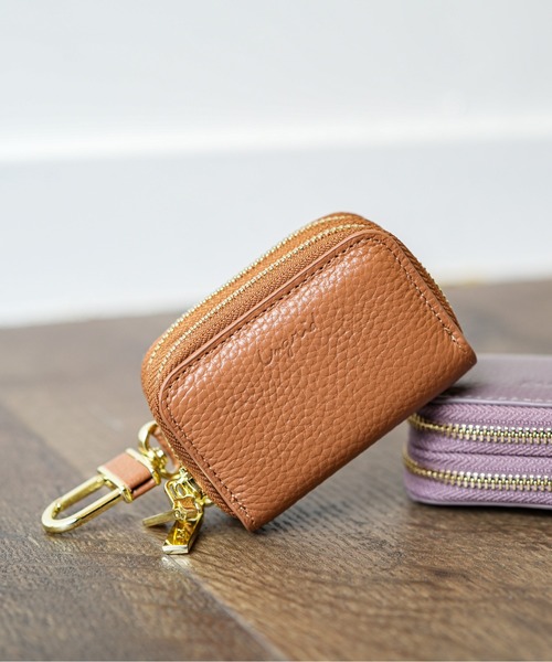 Ungrid（アングリッド）の「【Ungrid/アングリッド】 シュリンクレザー W ZIP スマートキーケース（キーケース/キーアクセサリー・レディース・ベージュ系その他/ブラック/カーキ/アイボリー/グレイッシュブルー/ネイビー/グレイッシュベージュ/オリーブ/キャメル/シルバー/チャコールグレー/オレンジ/ラベンダー/マスタード/ゴールド/ミント/スモークピンク・FREE）」の13枚目の写真