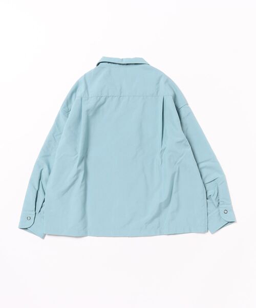 EAST END HIGHLANDERS（イーストエンドハイランダーズ）の「East End Highlanders / オープンカラー長袖シャツ＜120cm＞（シャツ/ブラウス・キッズ・ベージュ/ライトブルー・110cm/120cm/100cm）」の3枚目の写真