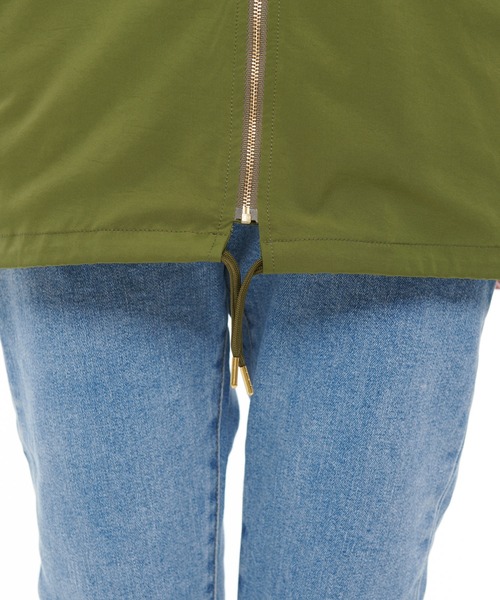 Arnold Palmer（アーノルドパーマー）の「オーバーサイズ フード ミリタリー コーチジャケット（ミリタリージャケット・レディース・アイボリー/カーキ/ブラック・S/M/L）」の8枚目の写真