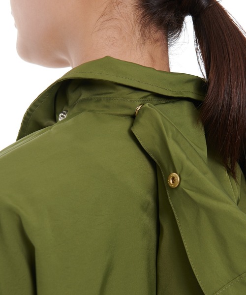 Arnold Palmer（アーノルドパーマー）の「オーバーサイズ フード ミリタリー コーチジャケット（ミリタリージャケット・レディース・アイボリー/カーキ/ブラック・S/M/L）」の10枚目の写真