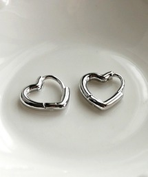 JS SELECT ハートデザインピアス