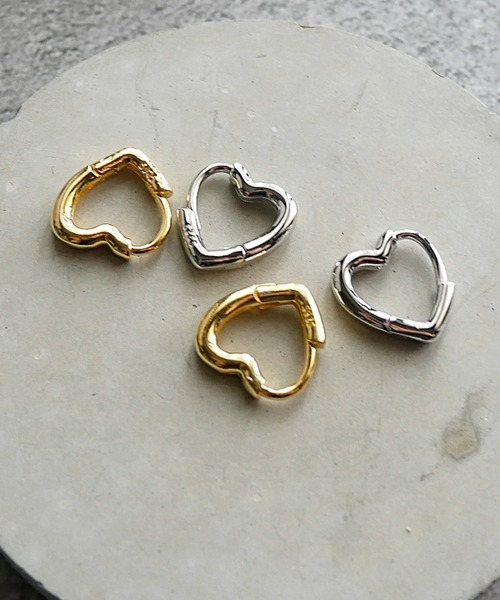 FUNALIVE（ファンアライブ）の「JS SELECT ハートデザインピアス（ピアス（両耳用）・レディース・シルバー/ゴールド・FREE）」の3枚目の写真