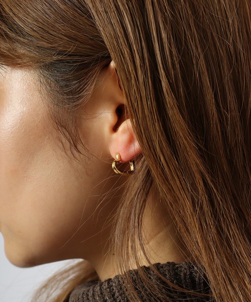 FUNALIVE（ファンアライブ）の「JS SELECT ハートデザインピアス（ピアス（両耳用）・レディース・シルバー/ゴールド・FREE）」の6枚目の写真