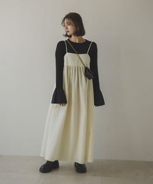 rectangle | ジャガードペプラムキャミワンピース(ワンピース)