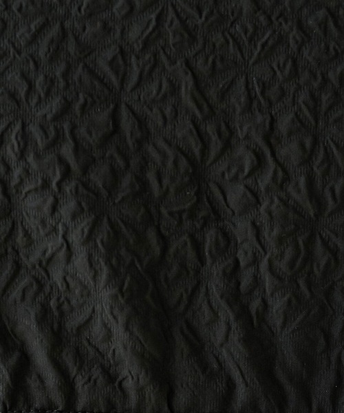 rectangle（レクタングル）の「ジャガードペプラムキャミワンピース（ワンピース・レディース・ブラック/アイボリー・FREE）」の18枚目の写真