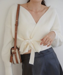 Cache couer tie カーディガン