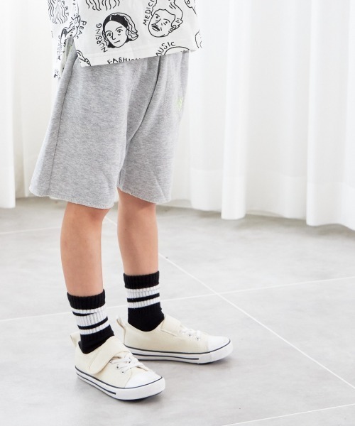 MAKE YOUR DAY(メイクユアデイ)の「MYDロゴ刺繍スウェット5分丈パンツ■80~140cm(スウェットパンツ・キッズ・イエロー/ブルー/グレー・80/90/100/110/120/130/140)」の8枚目の写真