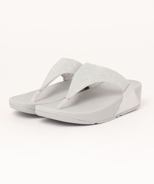 fitflop（フィットフロップ）の「【fitflop】フィットフロップ LULU SHIMMERLUX TOE-POST SANDALS（サンダル・レディース・ネイビー/ピンクゴールド/ブラック/ベージュ/シルバー/シルバー×ブラック/ライトブルー・US6/US7/US5/US8）」の4枚目の写真