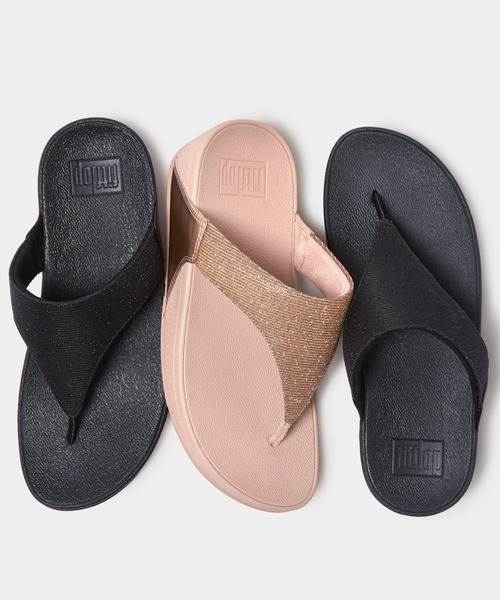 fitflop（フィットフロップ）の「【fitflop】フィットフロップ LULU SHIMMERLUX TOE-POST SANDALS（サンダル・レディース・ネイビー/ピンクゴールド/ブラック/ベージュ/シルバー/シルバー×ブラック/ライトブルー・US6/US7/US5/US8）」の7枚目の写真