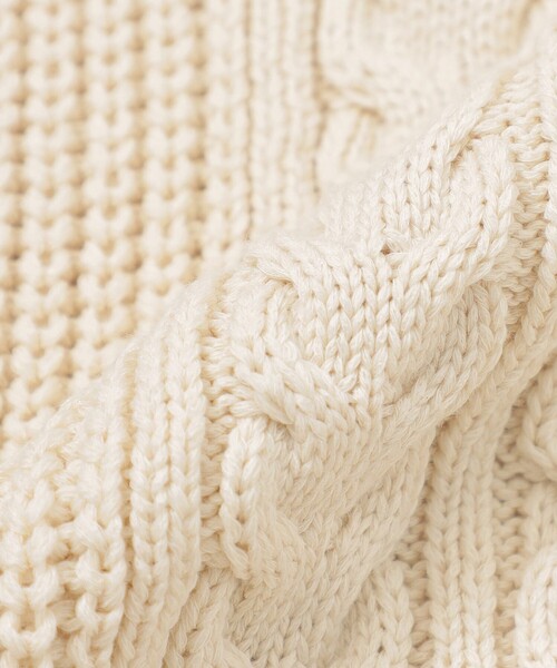 MACKINTOSH LONDON（マッキントッシュ ロンドン）の「ケーブルニットベスト（ベスト・レディース・チャコールグレー/オフホワイト・38）」の9枚目の写真