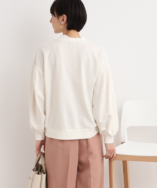 DRESKIP(ドレスキップ)の「◆【大人のためのスウェット】衿フリルレ-スのレイヤード風(スウェット・レディース・グレー/オフホワイト/ブラック・03/02)」の20枚目の写真