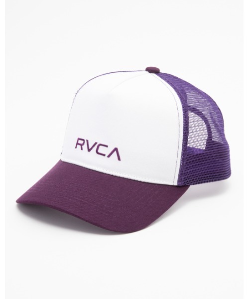 RVCA（ルーカ）の「RVCA メンズ  SMALL RVCA TRUCKER キャップ【2023年春夏モデル】/ルーカ（キャップ・メンズ・ブラック/パープル/ブルー/ワインレッド/ホワイト×ブラック・FREE）」の4枚目の写真