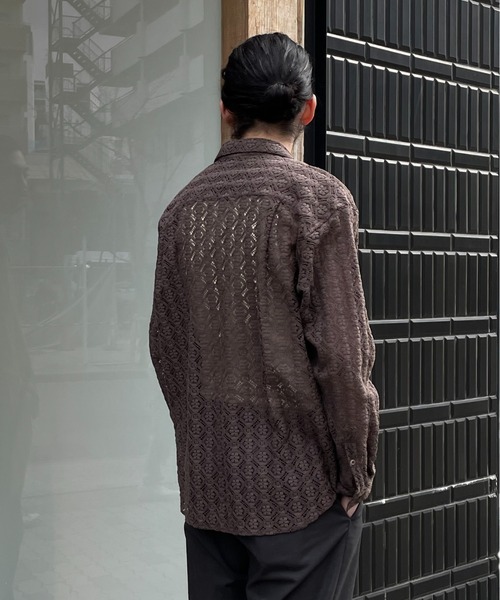 Toironier/トワロニエ/LAME TWEED SHIRT Toironier/トワロニエ/LAME TWEED デザイン性が高い SHIRT
