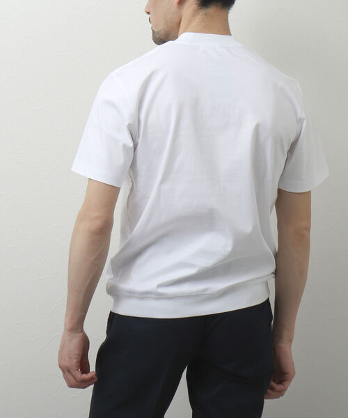 NOLLEY'S goodman（ノーリーズグッドマン）の「シルケットスムース ジャケット用Tシャツ（Tシャツ/カットソー・メンズ・ホワイト/ネイビー/ブラック・L/M/S/XL）」の5枚目の写真