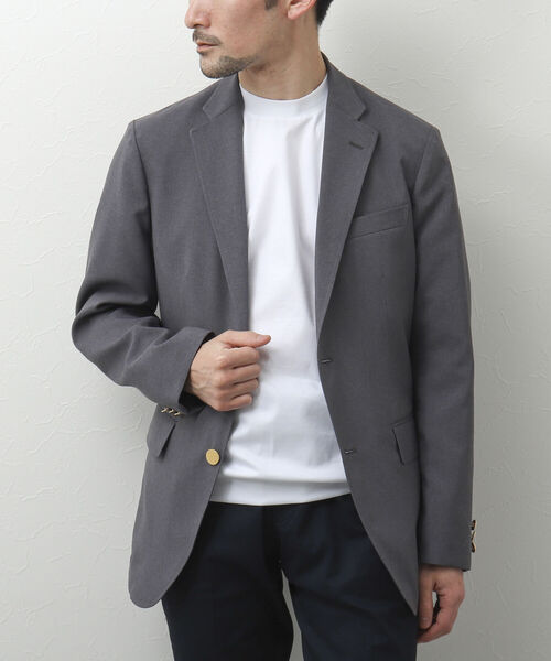 NOLLEY'S goodman（ノーリーズグッドマン）の「シルケットスムース ジャケット用Tシャツ（Tシャツ/カットソー・メンズ・ホワイト/ネイビー/ブラック・L/M/S/XL）」の6枚目の写真