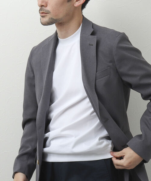 NOLLEY'S goodman（ノーリーズグッドマン）の「シルケットスムース ジャケット用Tシャツ（Tシャツ/カットソー・メンズ・ホワイト/ネイビー/ブラック・L/M/S/XL）」の7枚目の写真