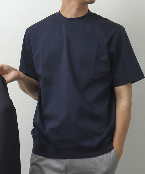 NOLLEY'S goodman（ノーリーズグッドマン）の「シルケットスムース ジャケット用Tシャツ（Tシャツ/カットソー・メンズ・ホワイト/ネイビー/ブラック・L/M/S/XL）」の14枚目の写真