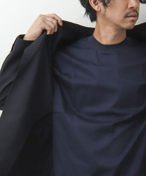 NOLLEY'S goodman（ノーリーズグッドマン）の「シルケットスムース ジャケット用Tシャツ（Tシャツ/カットソー・メンズ・ホワイト/ネイビー/ブラック・L/M/S/XL）」の18枚目の写真