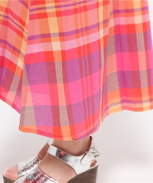 Kastane（カスタネ）の「チェックシャツワンピース（ワンピース・レディース・ピンク/ネイビー・FREE）」の12枚目の写真