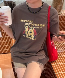 LAC-VERT（ラック・ヴェール）の「【累計販売枚数2万枚突破】ベアプリントＴシャツ（Tシャツ/カットソー）」