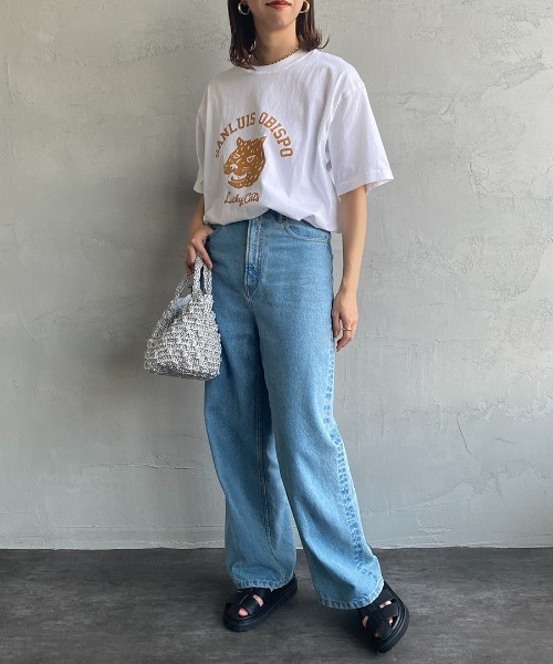 FUNG（ファング）の「[FUNG/ファング] LUCKY CATS カットオフプリントTシャツ（Tシャツ/カットソー・レディース・ホワイト/グレー・M）」の9枚目の写真