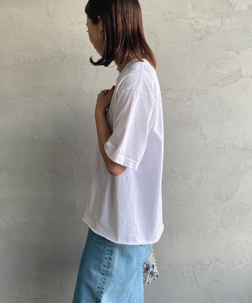 FUNG（ファング）の「[FUNG/ファング] LUCKY CATS カットオフプリントTシャツ（Tシャツ/カットソー・レディース・ホワイト/グレー・M）」の8枚目の写真