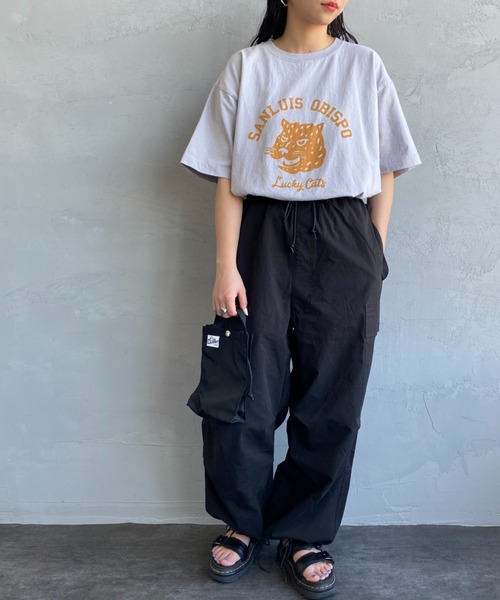 FUNG（ファング）の「[FUNG/ファング] LUCKY CATS カットオフプリントTシャツ（Tシャツ/カットソー・レディース・ホワイト/グレー・M）」の16枚目の写真