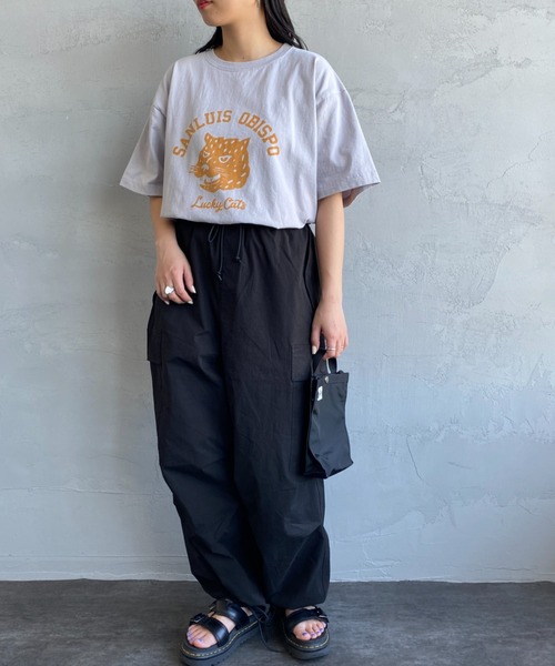 FUNG（ファング）の「[FUNG/ファング] LUCKY CATS カットオフプリントTシャツ（Tシャツ/カットソー・レディース・ホワイト/グレー・M）」の12枚目の写真