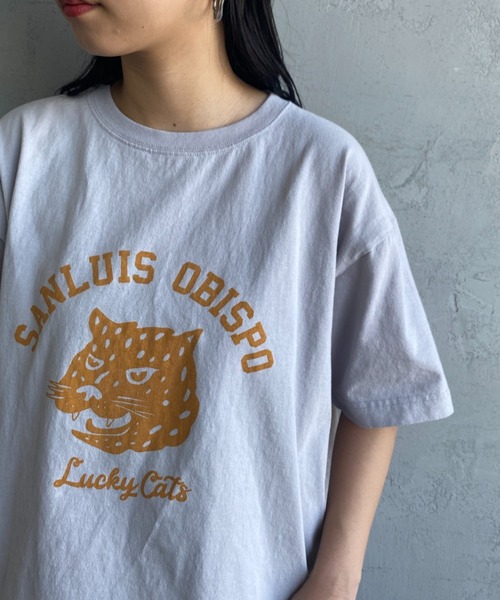FUNG（ファング）の「[FUNG/ファング] LUCKY CATS カットオフプリントTシャツ（Tシャツ/カットソー・レディース・ホワイト/グレー・M）」の21枚目の写真