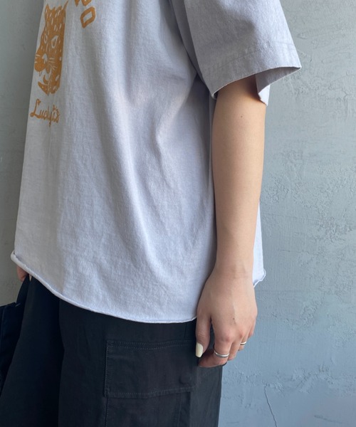 FUNG（ファング）の「[FUNG/ファング] LUCKY CATS カットオフプリントTシャツ（Tシャツ/カットソー・レディース・ホワイト/グレー・M）」の22枚目の写真