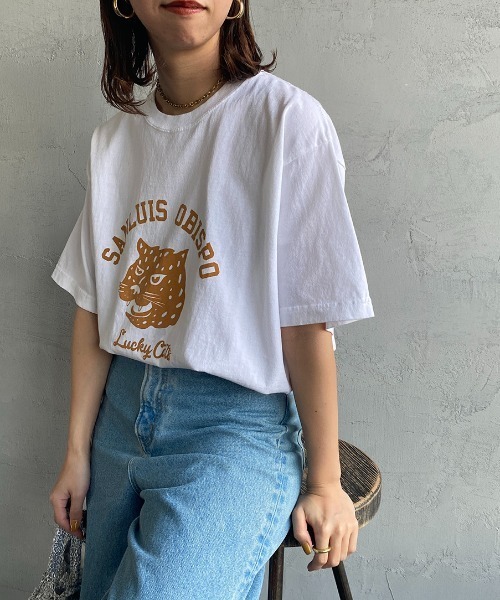 FUNG（ファング）の「[FUNG/ファング] LUCKY CATS カットオフプリントTシャツ（Tシャツ/カットソー・レディース・ホワイト/グレー・M）」の13枚目の写真