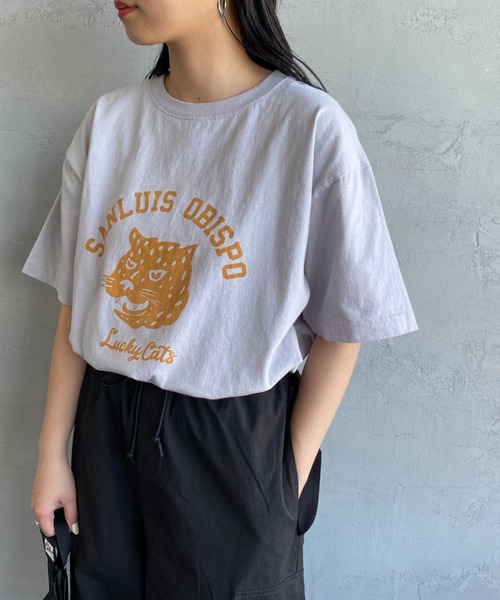 FUNG（ファング）の「[FUNG/ファング] LUCKY CATS カットオフプリントTシャツ（Tシャツ/カットソー・レディース・ホワイト/グレー・M）」の14枚目の写真