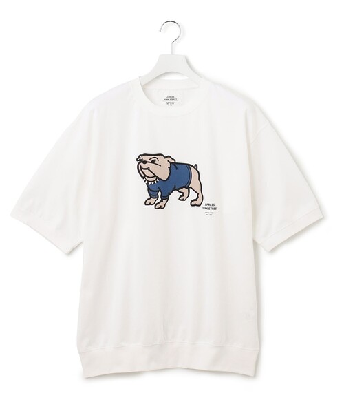 J.PRESS YORK STREET(ジェイプレスヨークストリート)の「【UNISEX】ブルドッグプリントTシャツ(Tシャツ/カットソー・メンズ・グレー系/ネイビー系/ホワイト系/スモーキーグリーン系/オレンジ系/ベージュ系・SMALL/MEDIUM/LARGE)」の19枚目の写真